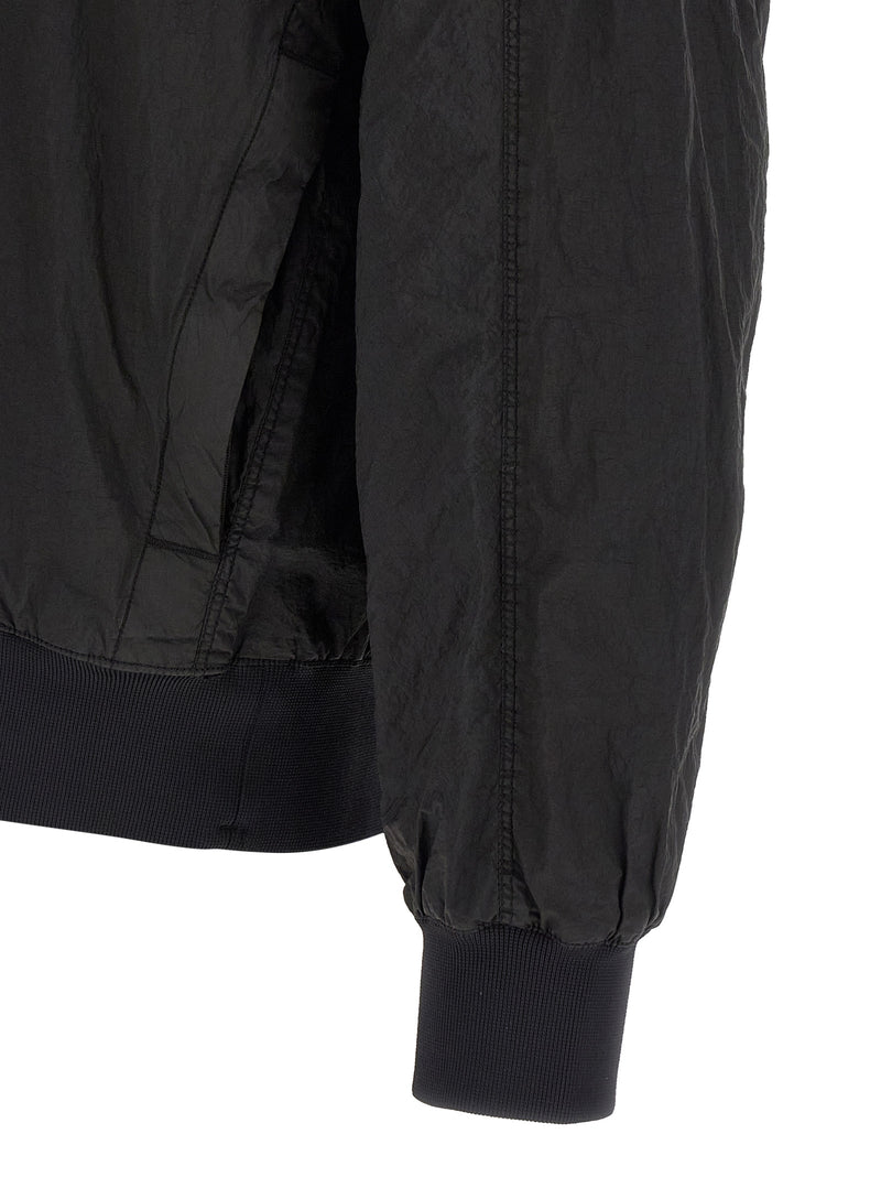Stone Island Black Polyamide Bomber