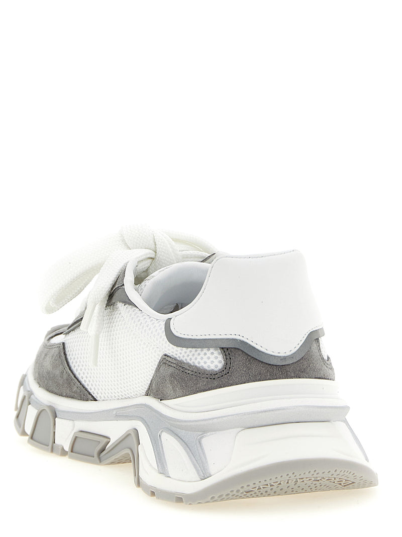 Dolce & Gabbana Gray Polyester Athletic Sneakers