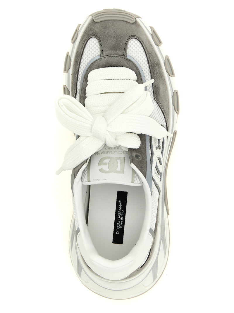 Dolce & Gabbana Gray Polyester Athletic Sneakers