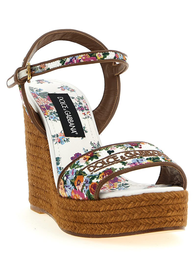 Dolce & Gabbana Multicolor Polyamide Wedge Sandals