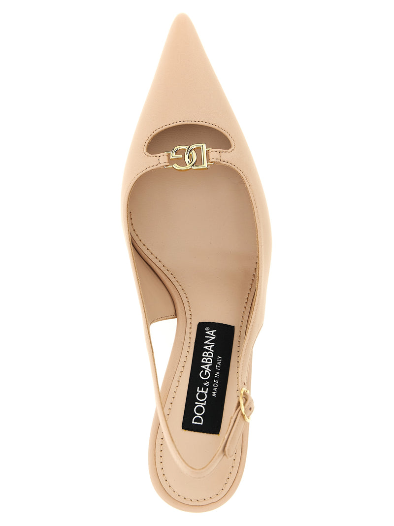 Dolce & Gabbana Multicolor Lamb Leather Mid Heel Pumps