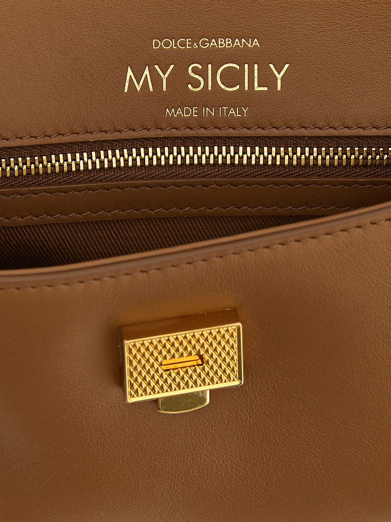 Dolce & Gabbana Brown Calfskin Handbag