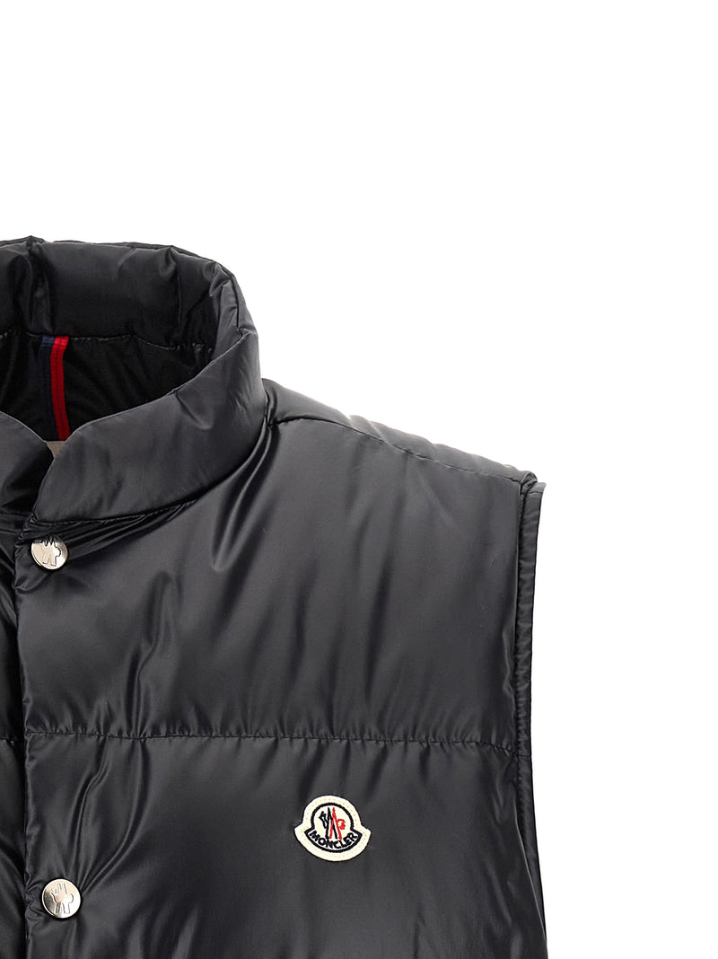 Moncler Blue Polyester Sleeveless Jacket