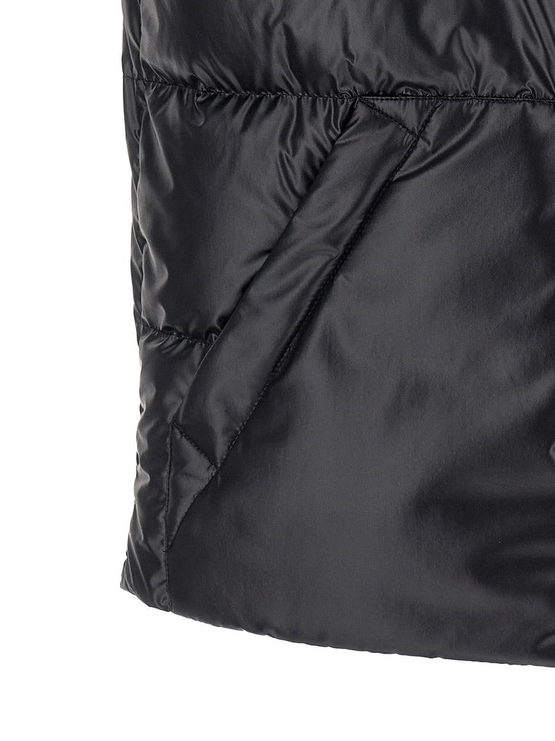 Moncler Blue Polyester Sleeveless Jacket