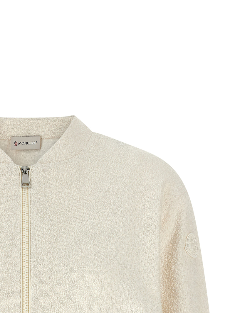 Moncler White Polyester Cardigan