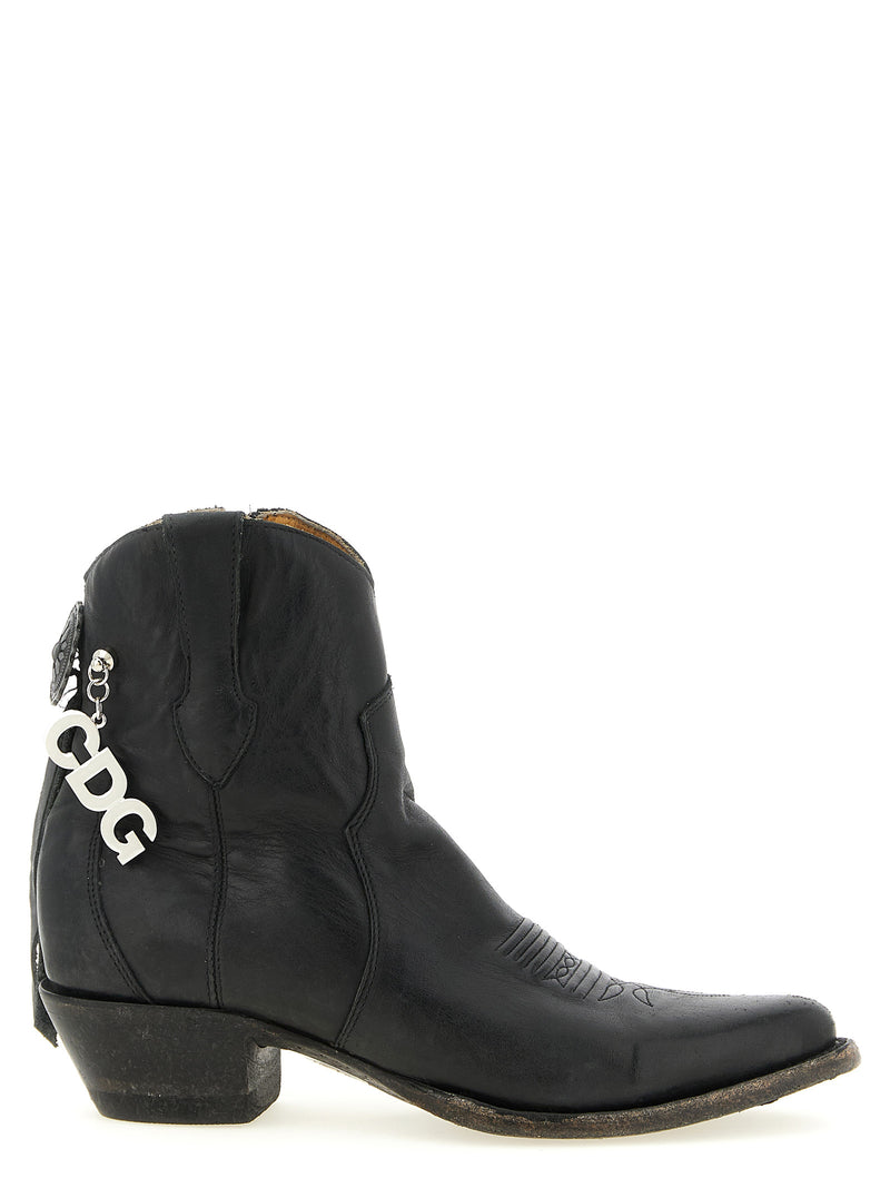 Comme Des Garçons Black Cowhide Chelsea Boots