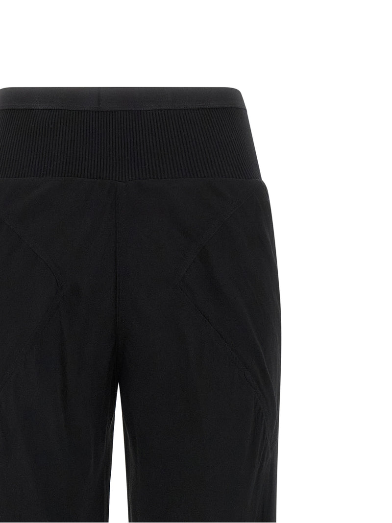 Rick Owens Black Silk Flared Pants