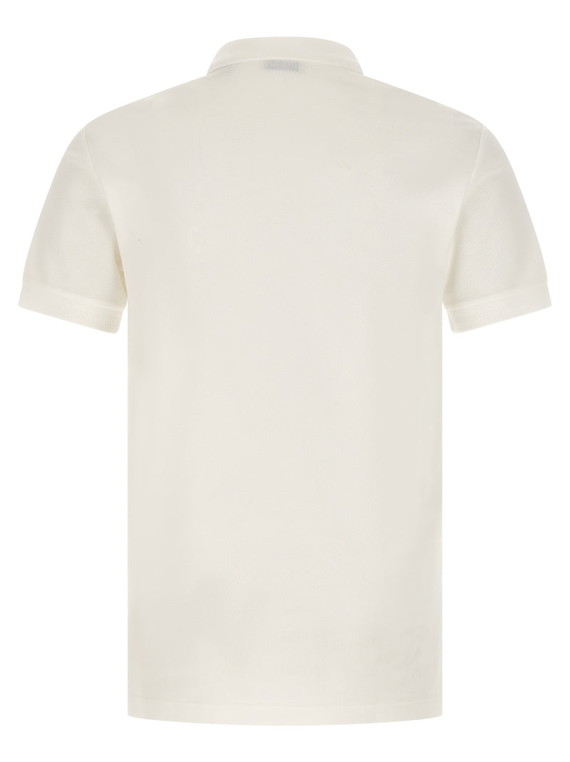 Burberry White Cotton Polo Shirt