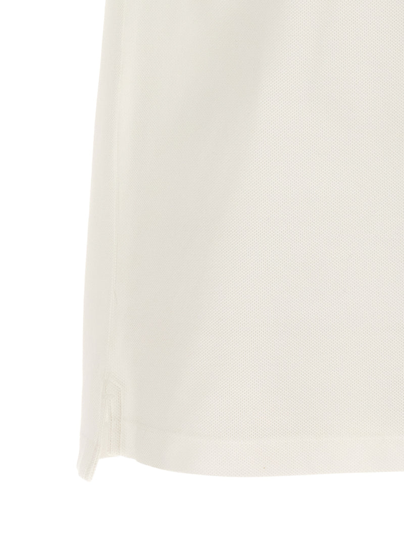 Burberry White Cotton Polo Shirt