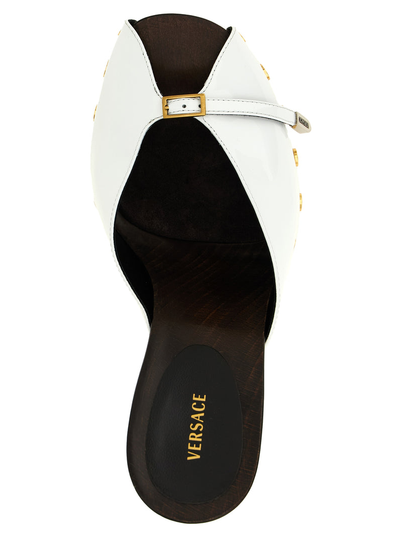 Versace Bicolor Calfskin High Heel Pumps