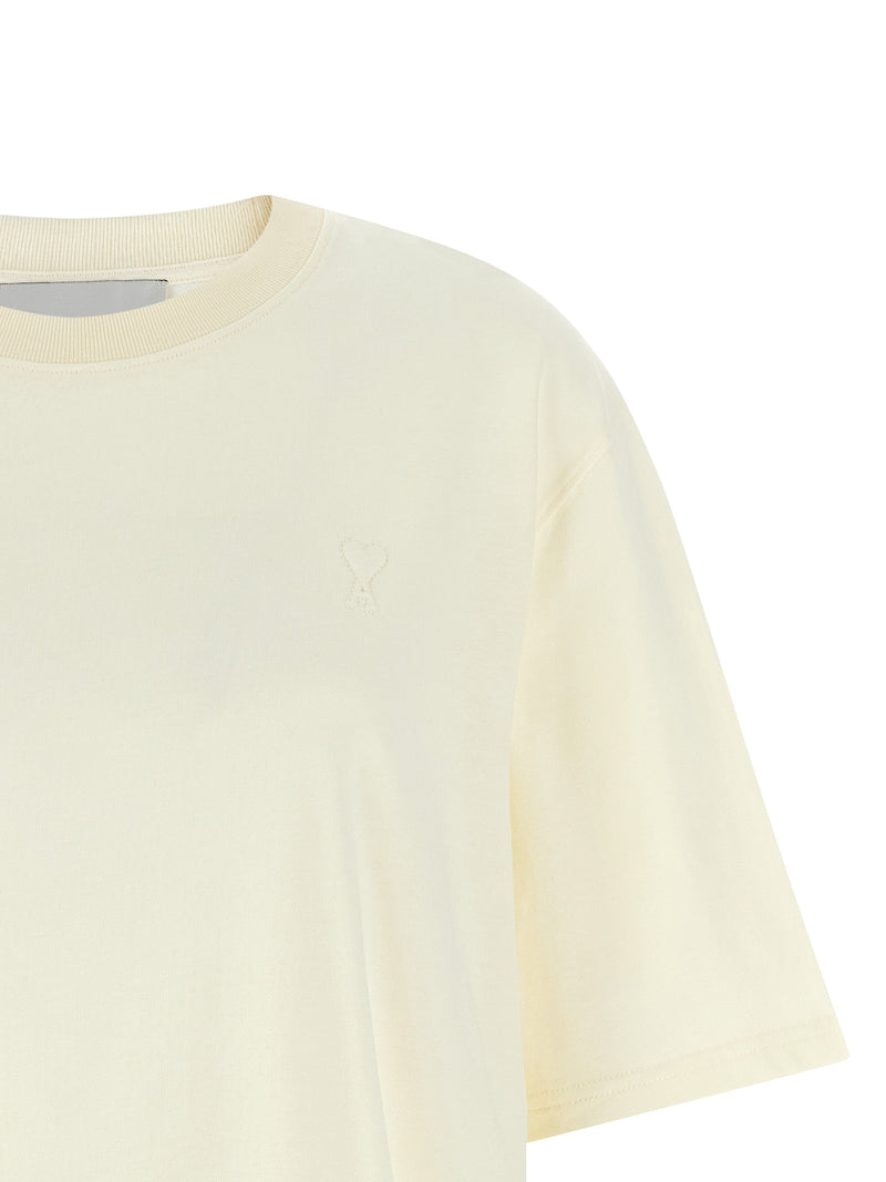 Ami Paris White Cotton T-Shirt