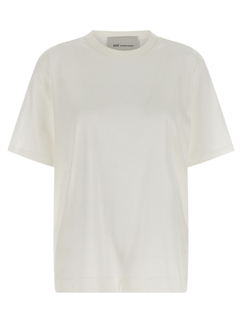Ami Paris White Cotton T-Shirt
