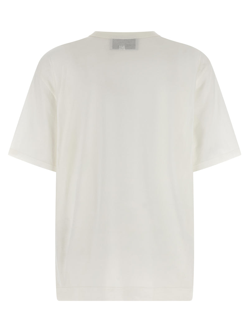 Ami Paris White Cotton T-Shirt