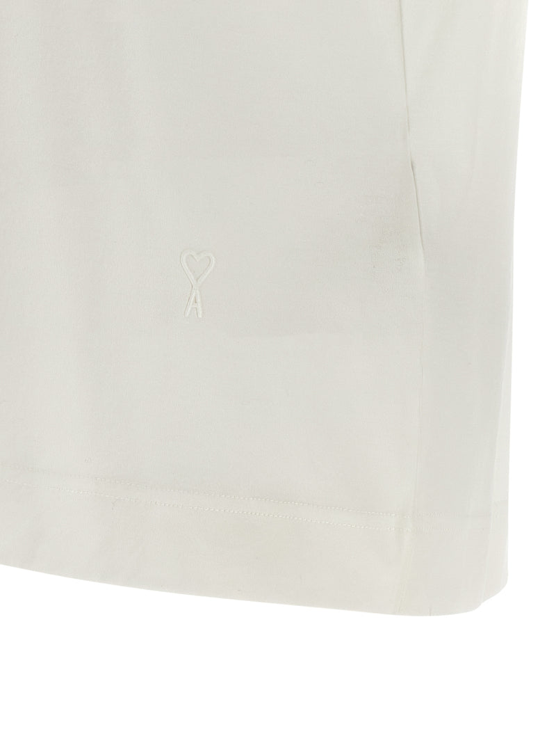Ami Paris White Cotton T-Shirt