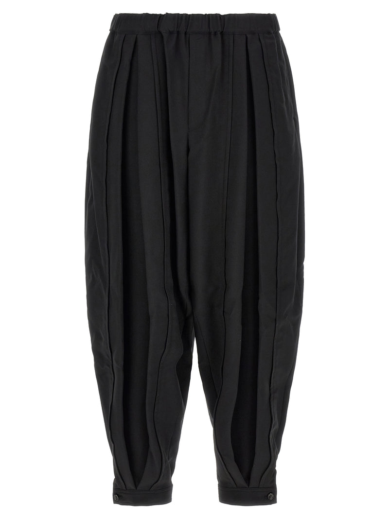Comme Des Garçons Black Polyester Casual Pants