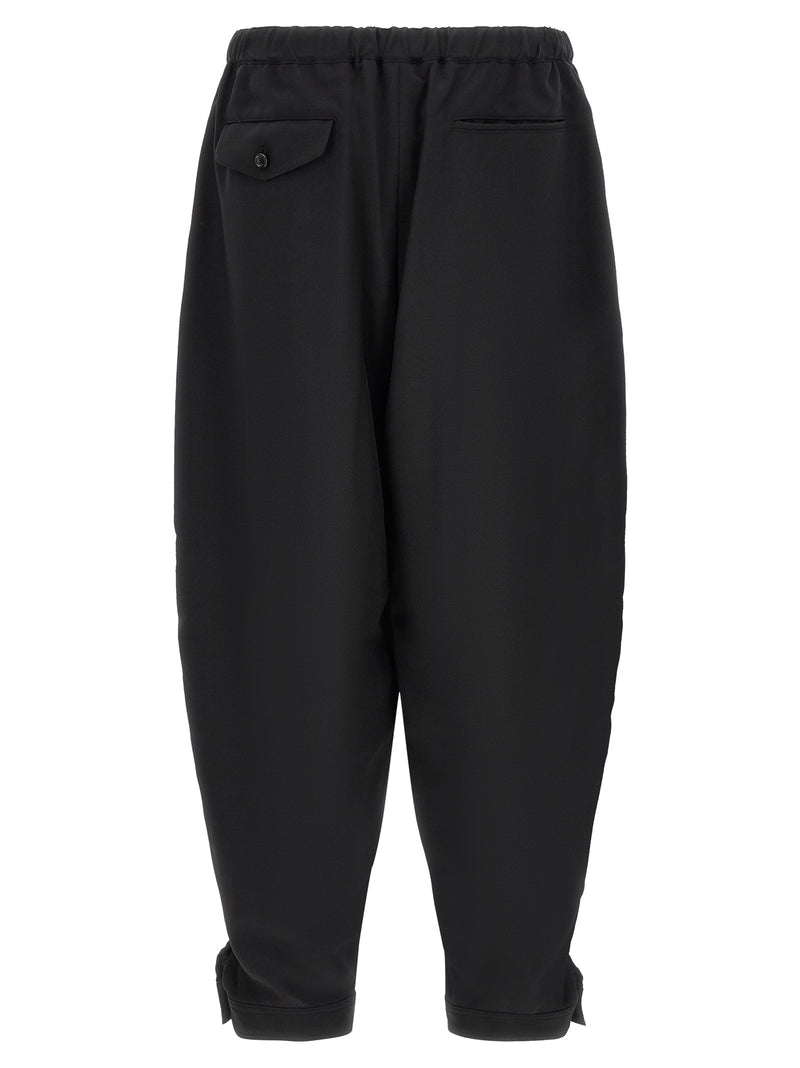 Comme Des Garçons Black Polyester Casual Pants