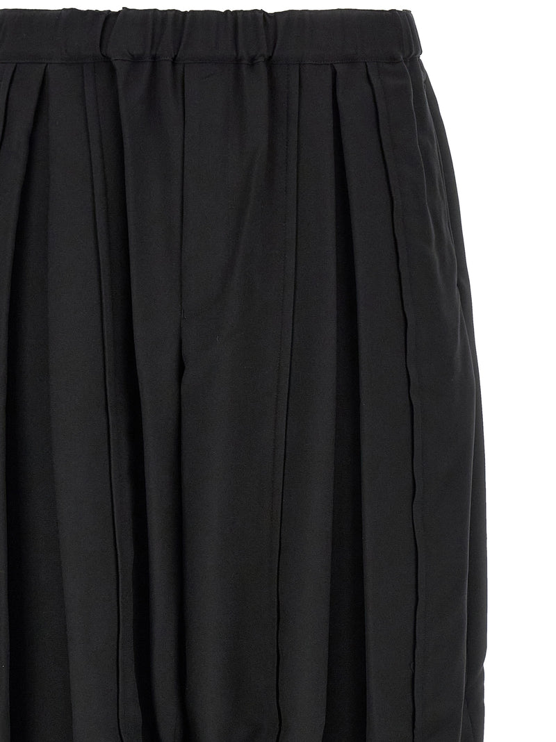 Comme Des Garçons Black Polyester Casual Pants