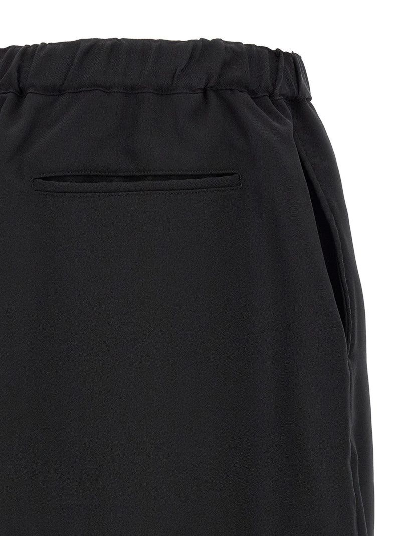 Comme Des Garçons Black Polyester Casual Pants