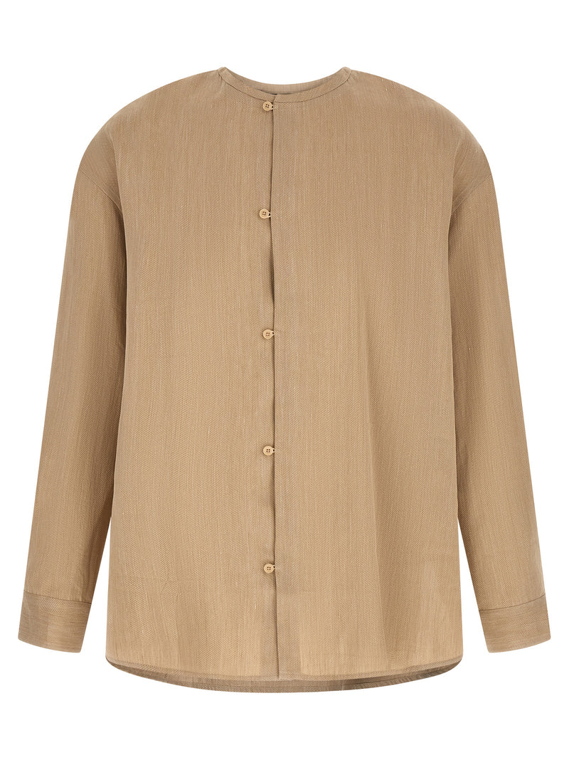Jacquemus Beige Linen Blouse
