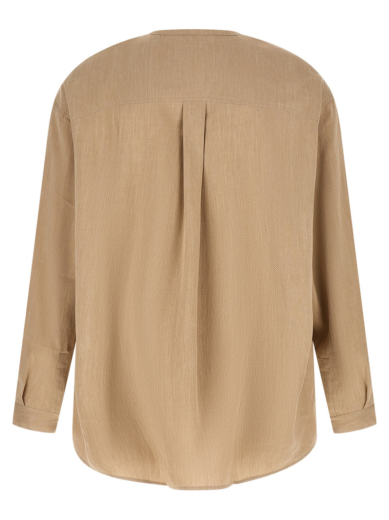 Jacquemus Beige Linen Blouse
