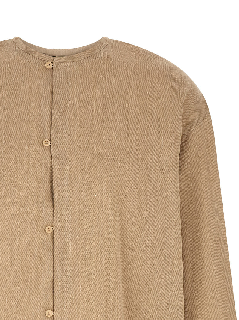 Jacquemus Beige Linen Blouse