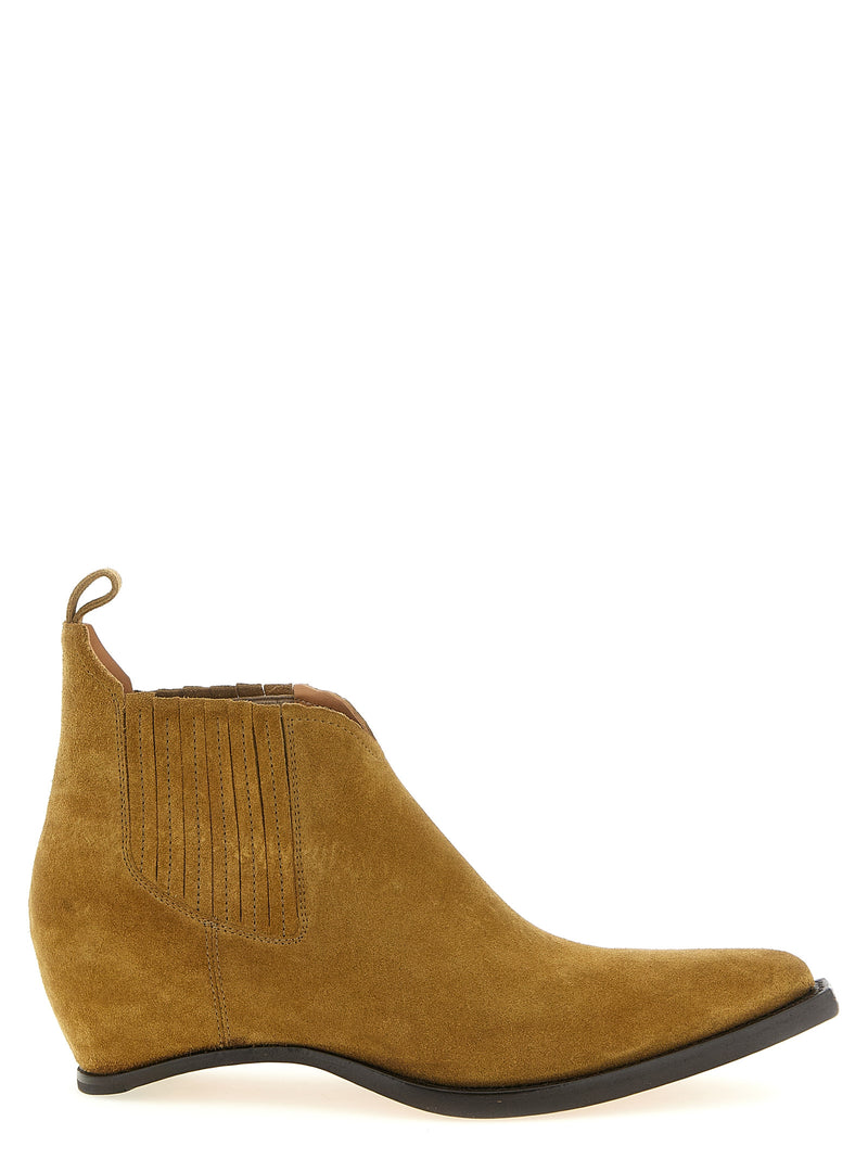 Maison Margiela Brown Bovine Leather Ankle Boots