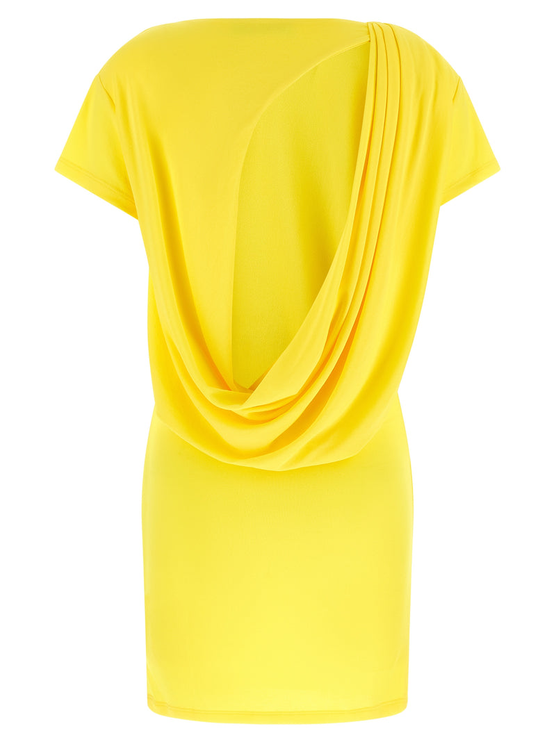 Jacquemus Bicolor Viscose Short Dress