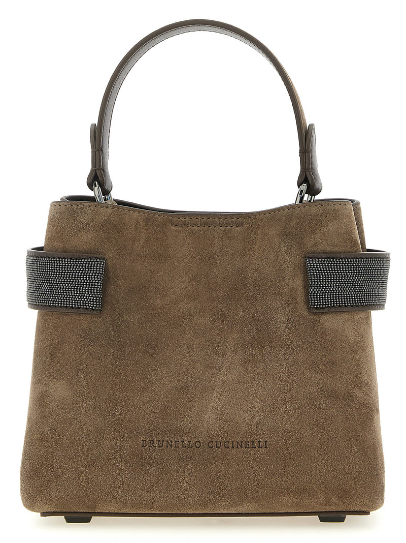 Brunello Cucinelli Brown Calfskin Handbag