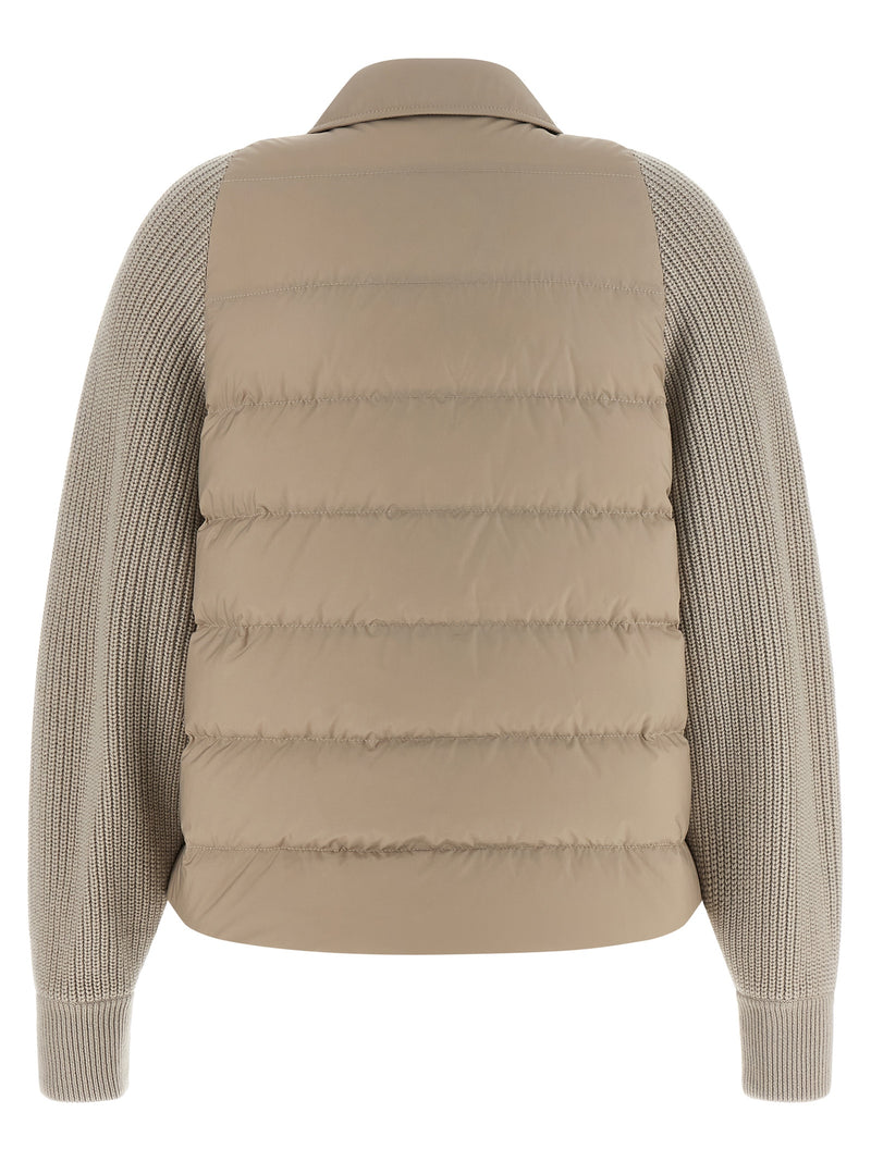 Brunello Cucinelli Beige Polyester Shell Jacket