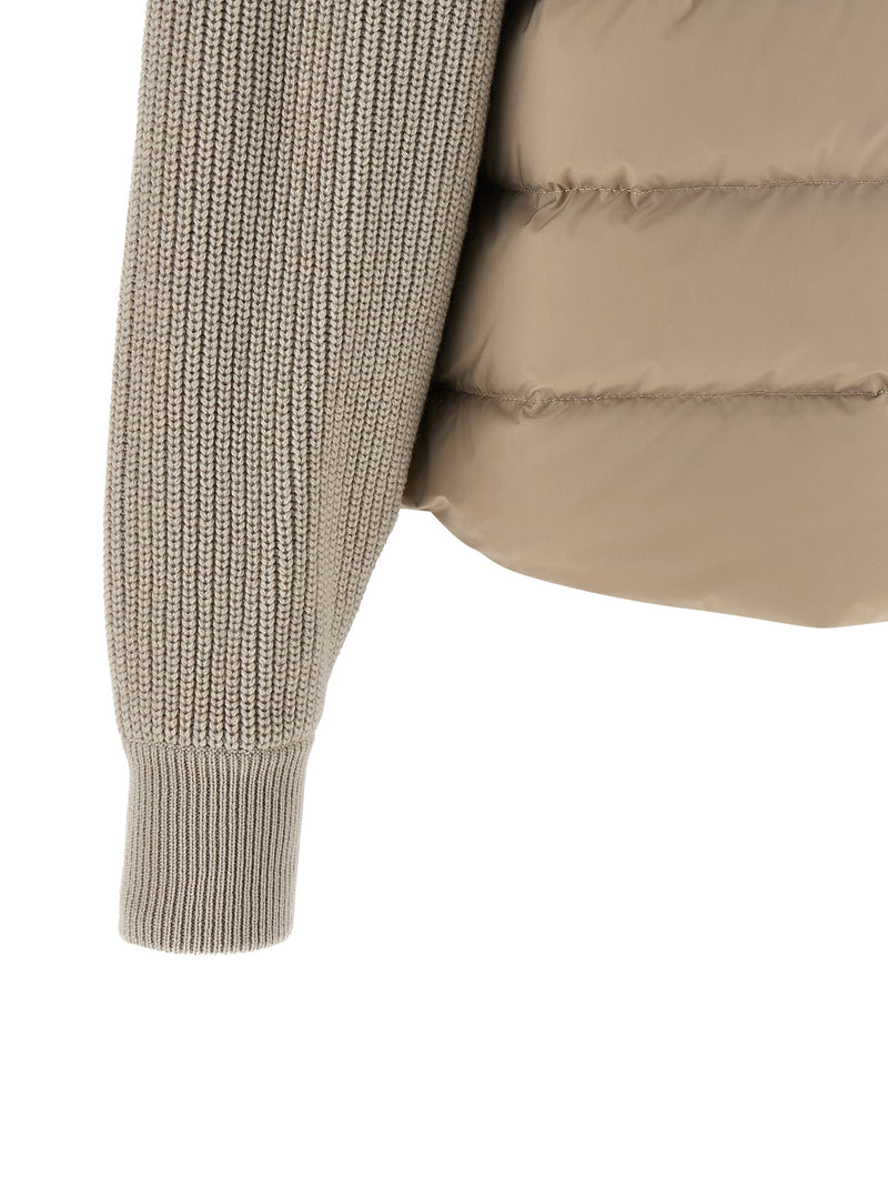 Brunello Cucinelli Beige Polyester Shell Jacket