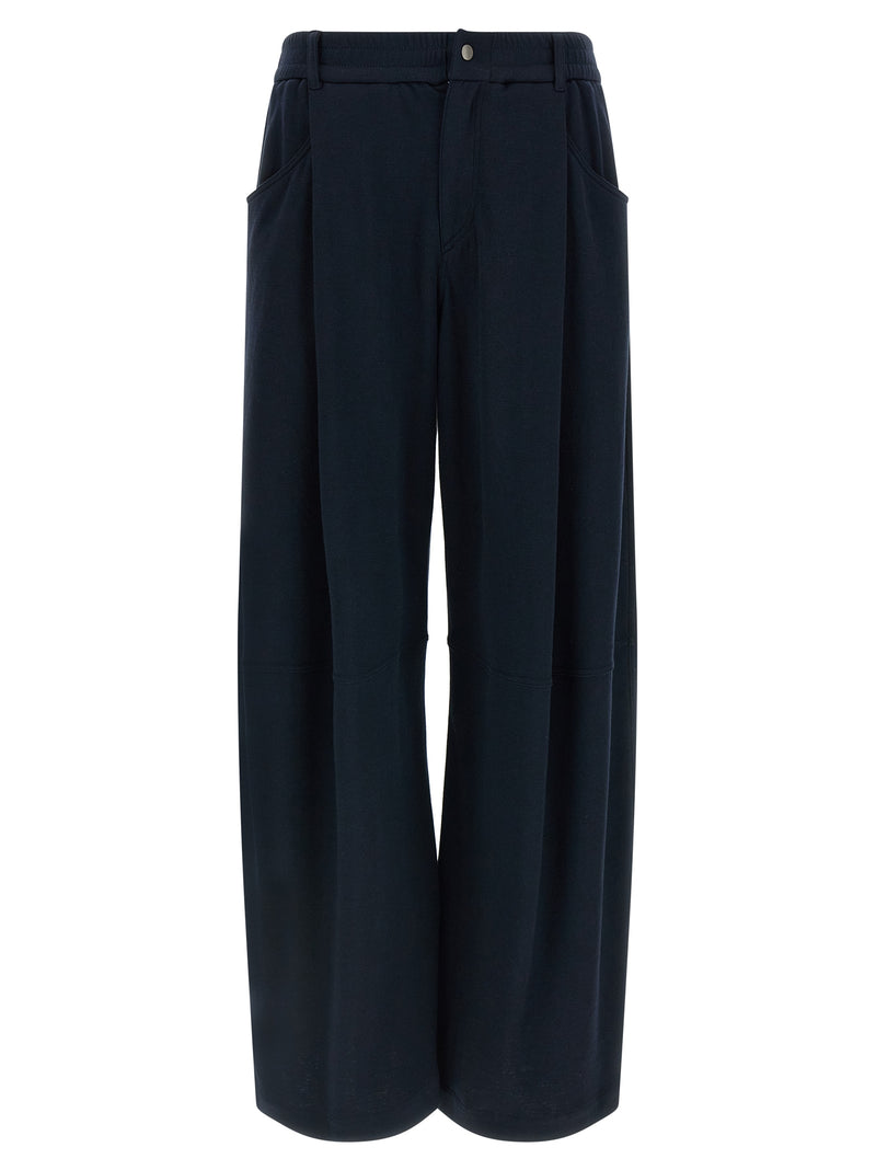 Brunello Cucinelli Blue Cotton Casual Pants