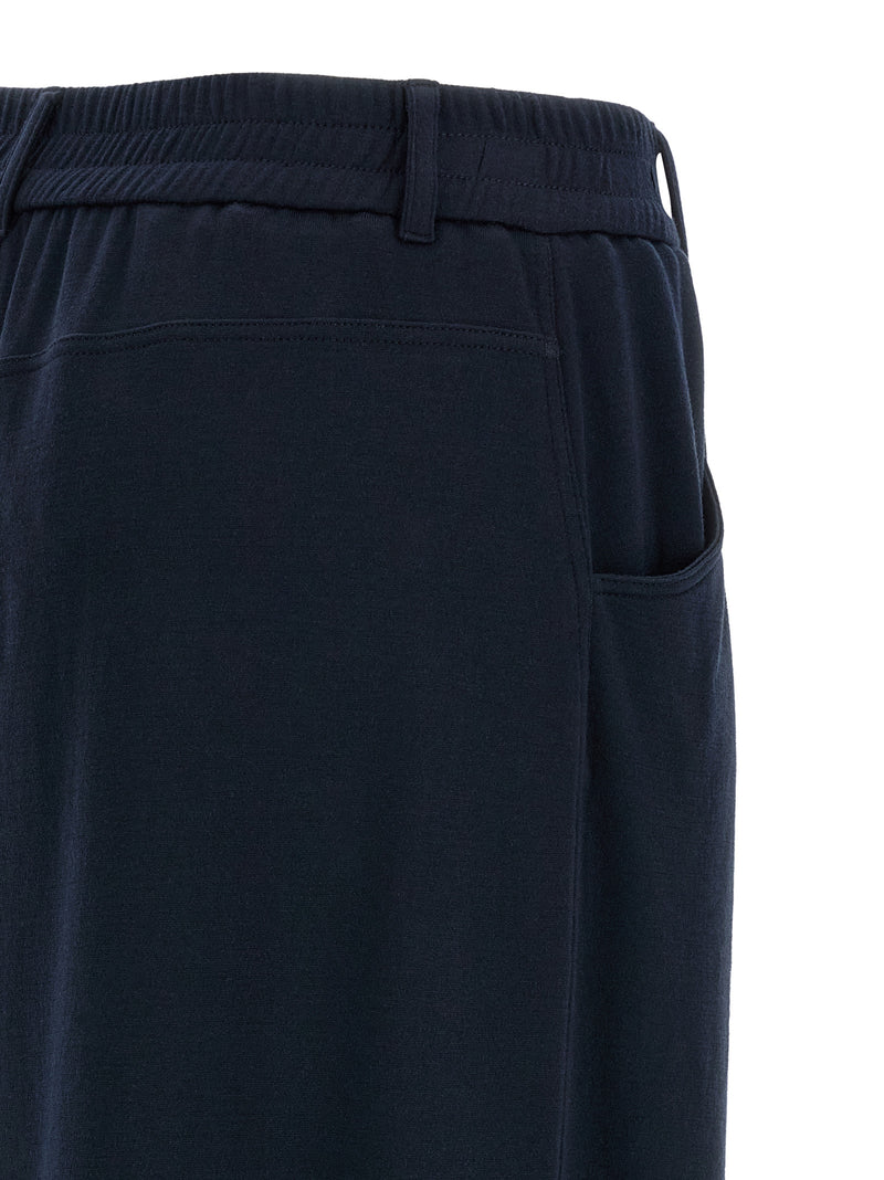 Brunello Cucinelli Blue Cotton Casual Pants