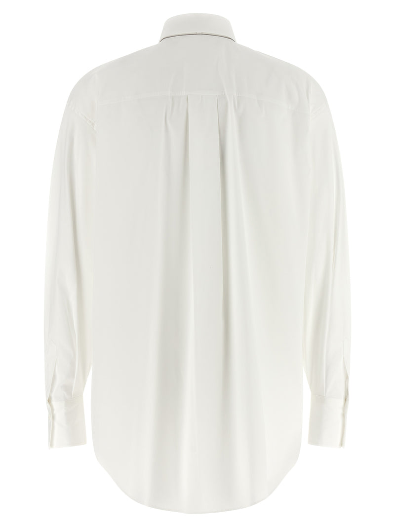 Brunello Cucinelli White Cotton Blouse
