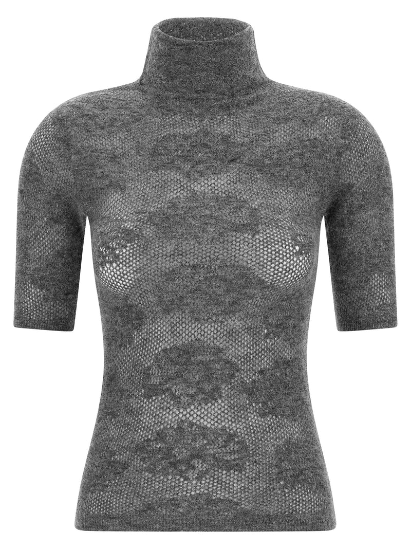 Brunello Cucinelli Gray Silk Cardigan