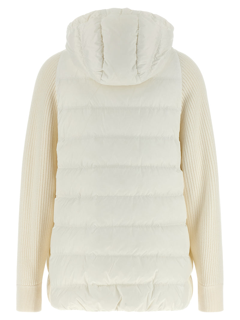 Brunello Cucinelli White Polyester Full-Length Jacket