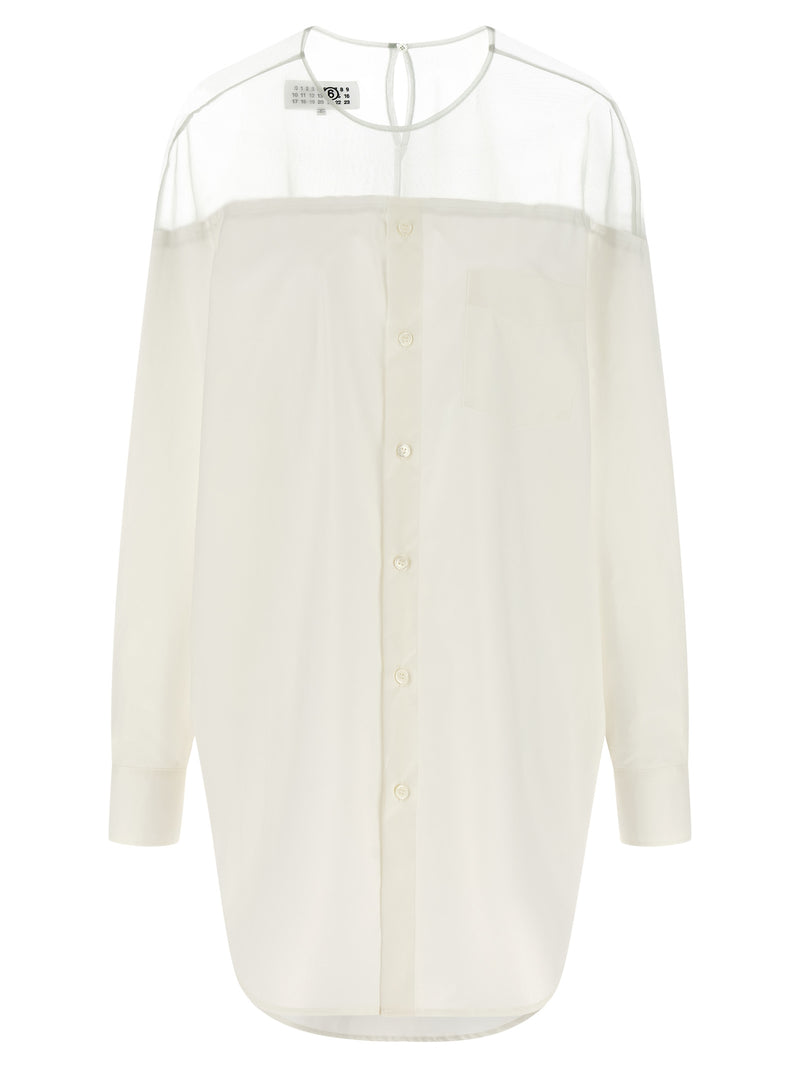 MM6 Maison Margiela White Cotton Blouse