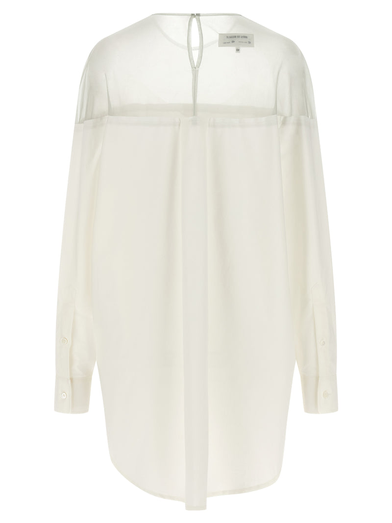 MM6 Maison Margiela White Cotton Blouse