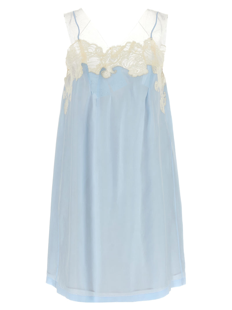 Maison Margiela Blue Copper Short Dress