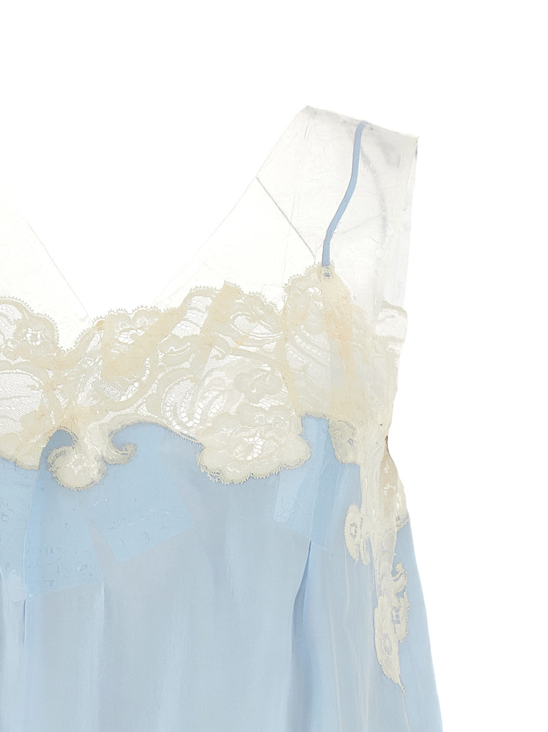 Maison Margiela Blue Copper Short Dress
