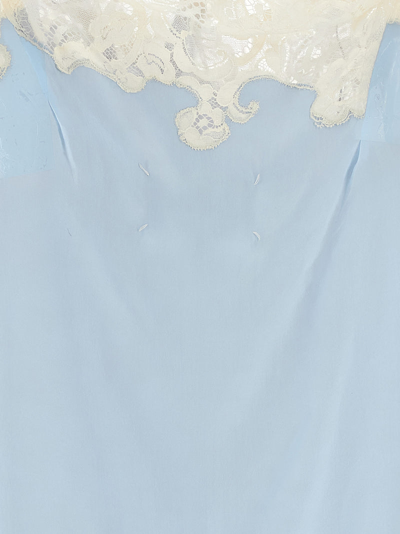 Maison Margiela Blue Copper Short Dress