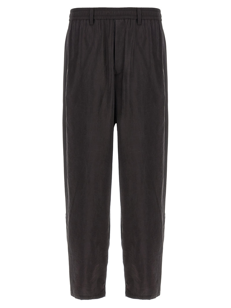 SSSTEIN Brown Silk Athletic Pants