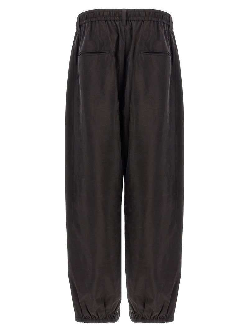 SSSTEIN Brown Silk Athletic Pants