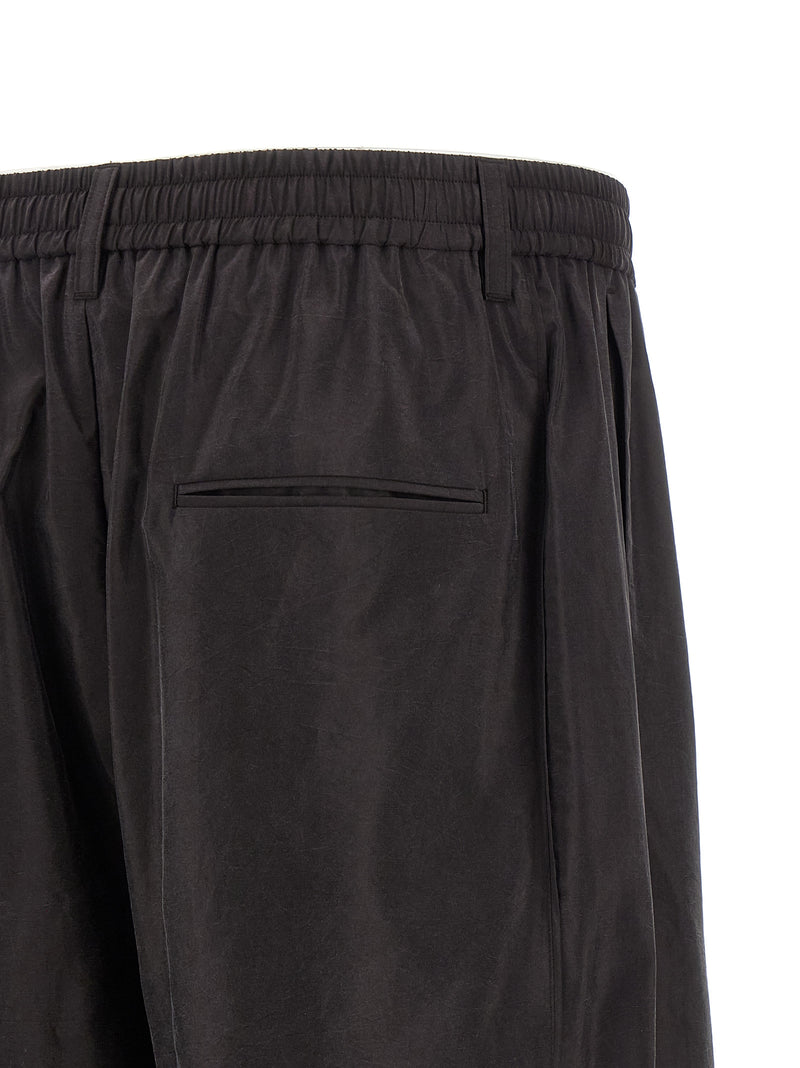 SSSTEIN Brown Silk Athletic Pants