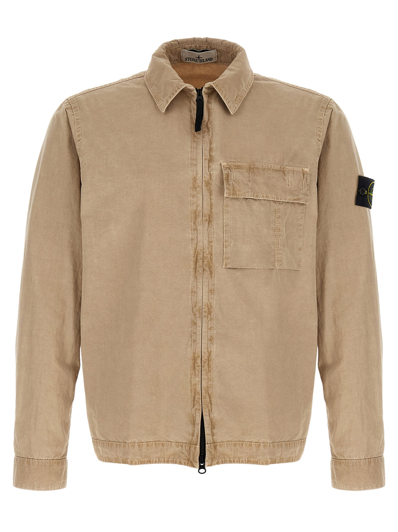 Stone Island Beige Cotton Blouse
