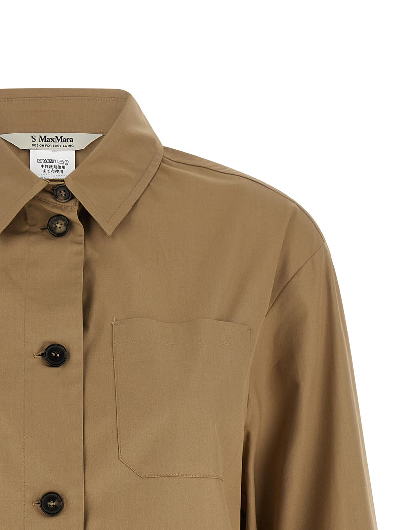 'S Max Mara Beige Cotton Blouse