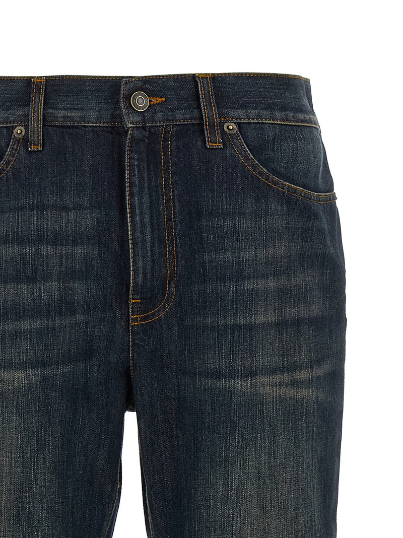 Burberry Blue Cotton Flared Jeans