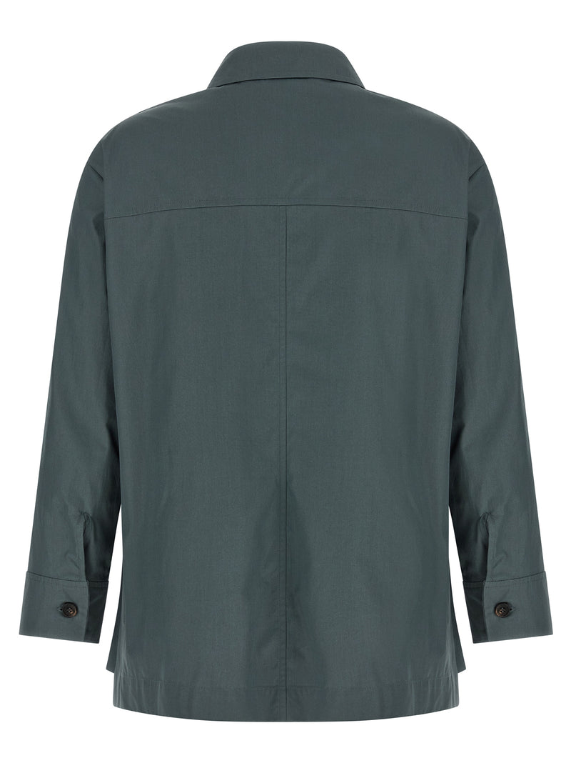 'S Max Mara Gray Cotton Blouse