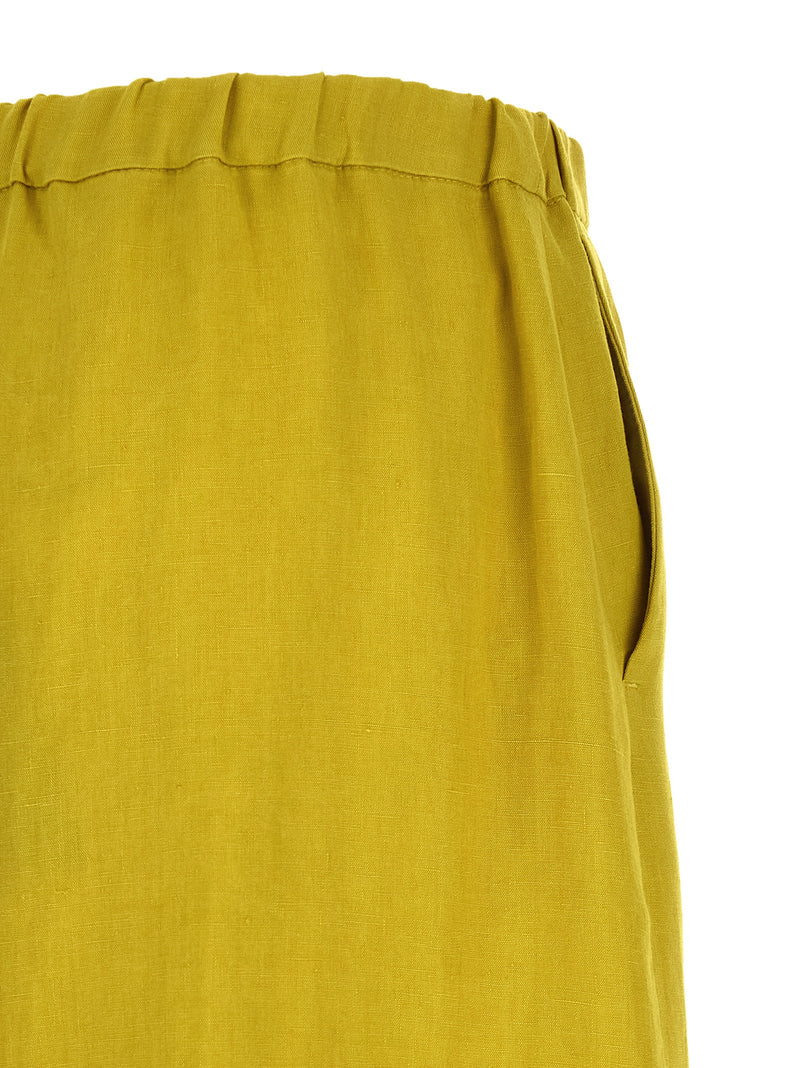'S Max Mara Bicolor Linen Casual Pants