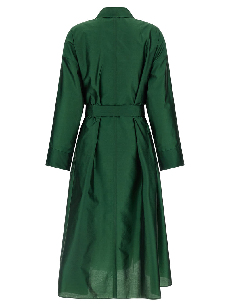 'S Max Mara Bicolor Polyester Midi Dress