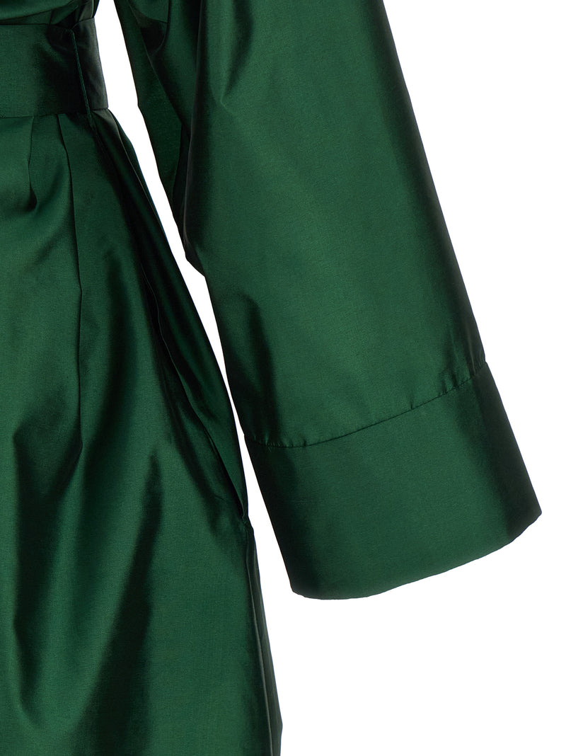 'S Max Mara Bicolor Polyester Midi Dress
